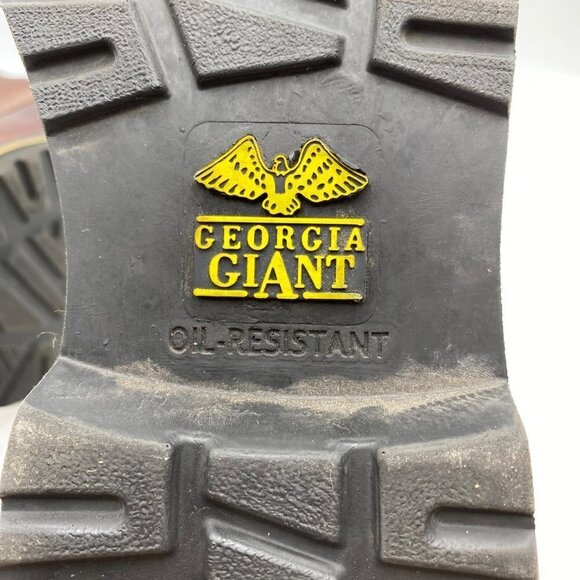 Georgia Giant Boots G6274 6" Brown Men's Size 10M - Picture 12 of 12